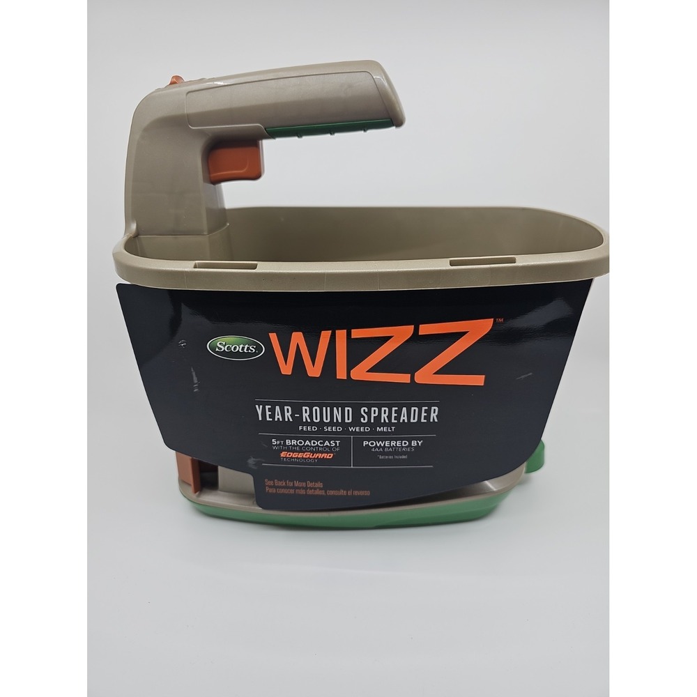 Scotts WIZZ Automatic Electric Seed/Fertilizer/Melt Spreader | NEW